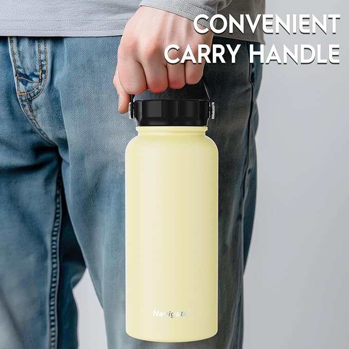 Navigate 32 oz Insulated Stainless Steel Sports Water Bottle - Image 3