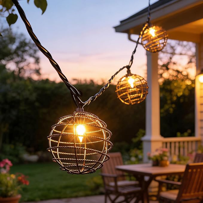 Decorative String Lights Indoor Outdoor, Patio Lantern Style String Lights by TWINKVILLA