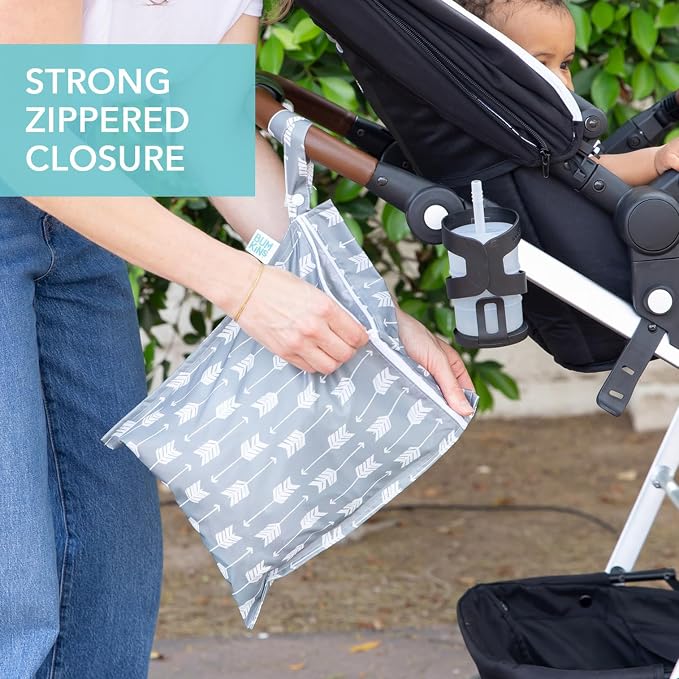 Bumkins - Waterproof Wet Bag - For Baby, Swim Suit, Cloth Diapers, Pump Parts - Image 4