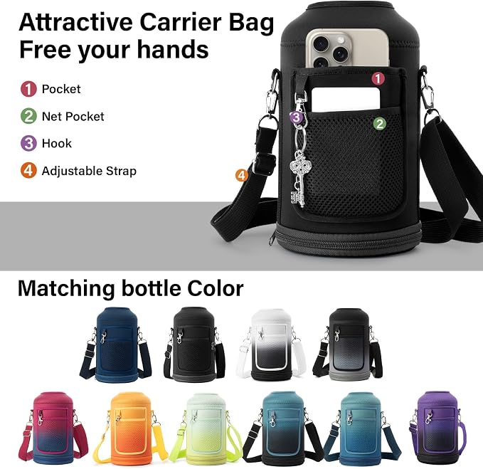 DYSANKY 1 Gallon Water Bottle Insulated | Thickened Stainless Steel Vacuum - Image 5