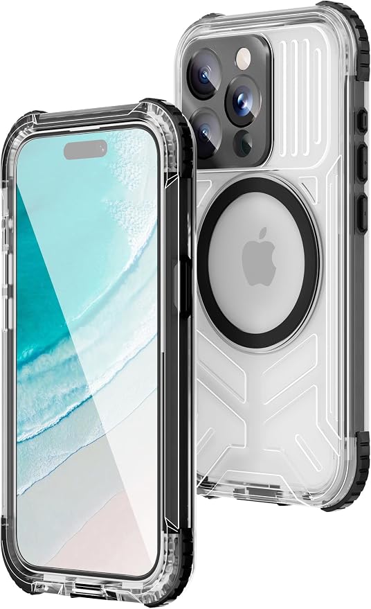 WIFORT for iPhone 15 Pro Waterproof Case, 360 Full Body Sealed Protection Cover by WIFORT
