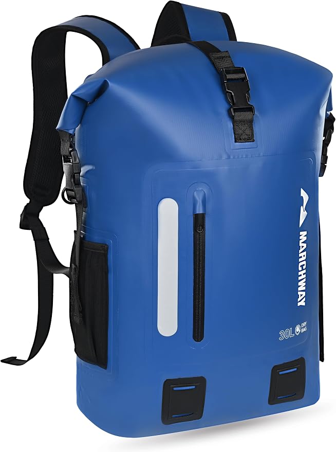 MARCHWAY Roll Top Waterproof Backpack, Floating Dry Bag 20L/30L/45L by MARCHWAY