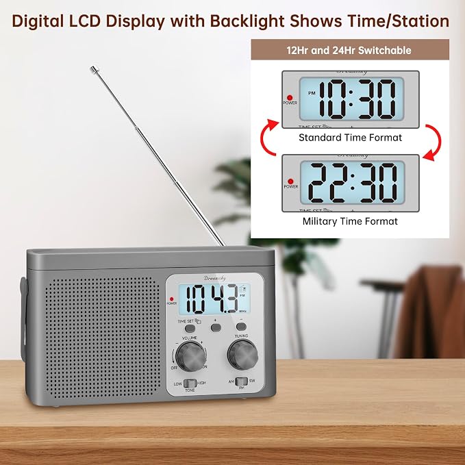DreamSky AM FM Radio Portable - Image 4