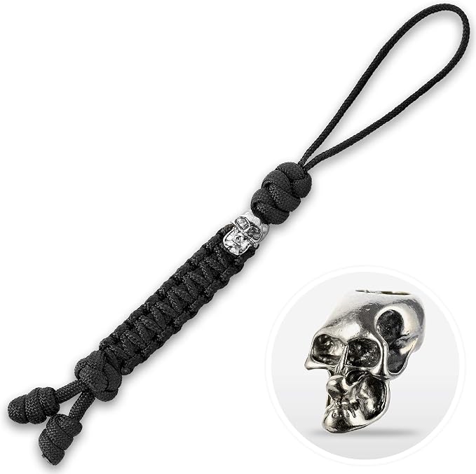 M-Tac Skull Knife Lanyard with Bead – Paracord Lanyard by M-Tac