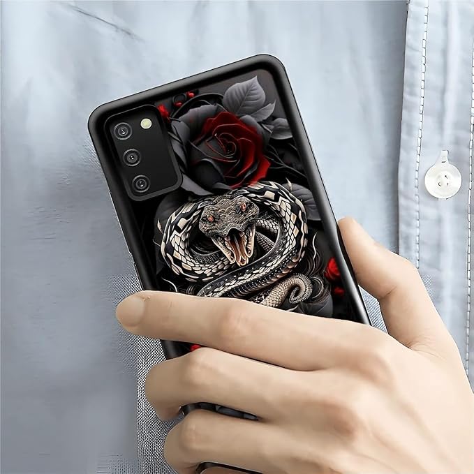 for Samsung Galaxy S20 FE Case, Entwined Rose Snake Pattern Graphic Design Girl - Image 7