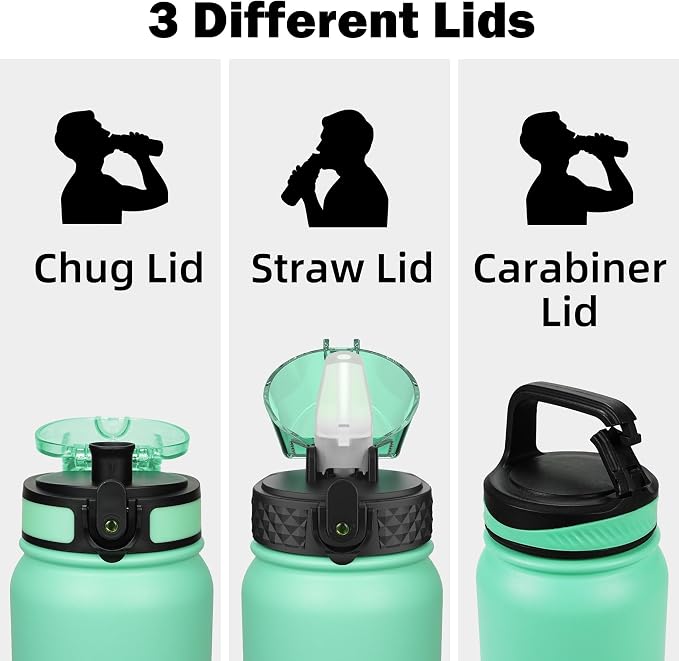 Oldley Insulated Water Bottle 32oz Water Bottles - Image 2