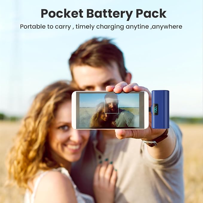 Small Portable Charger 5200mAh, Upgraded PD USB C Power Bank Built-in USB-C - Image 7