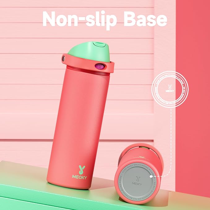24 oz Insulated Water Bottle for Women: Meoky Stainless Steel Water Bottle - Image 8