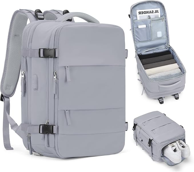coofay Expandable Backpack For Traveling On Airplane Carry On Backpack Flight by coofay