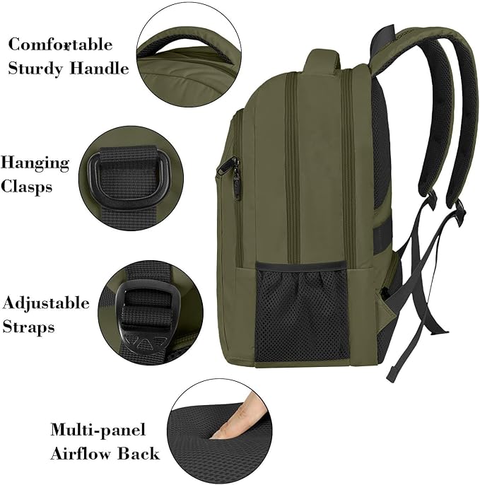 MATEIN 15.6 Inch Travel Laptop Backpack, Sturdy Computer Backpack - Image 6