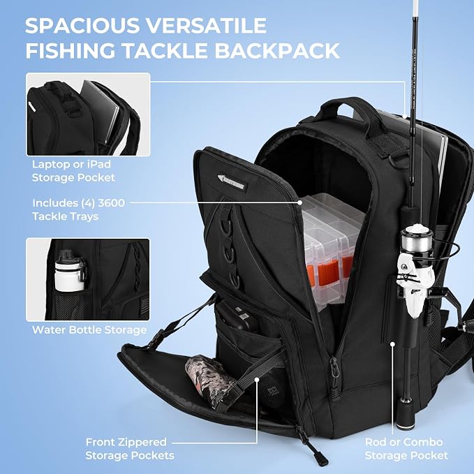 KastKing KarryAll Fishing Tackle Backpack - Image 3