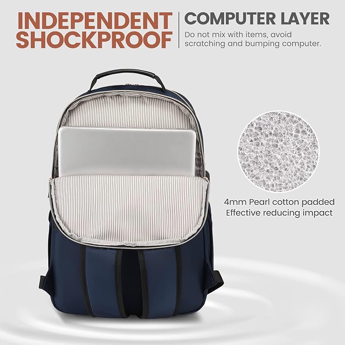 LOVEVOOK Laptop Backpack for Women 18.4 inch, Cute Womens Travel Backpack Purse - Image 3