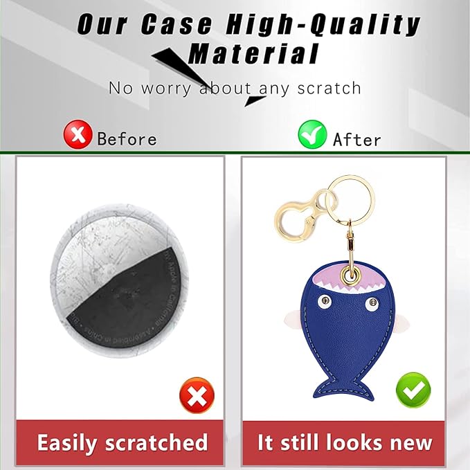 Leather Keychain Holder Case Compatible - Image 4