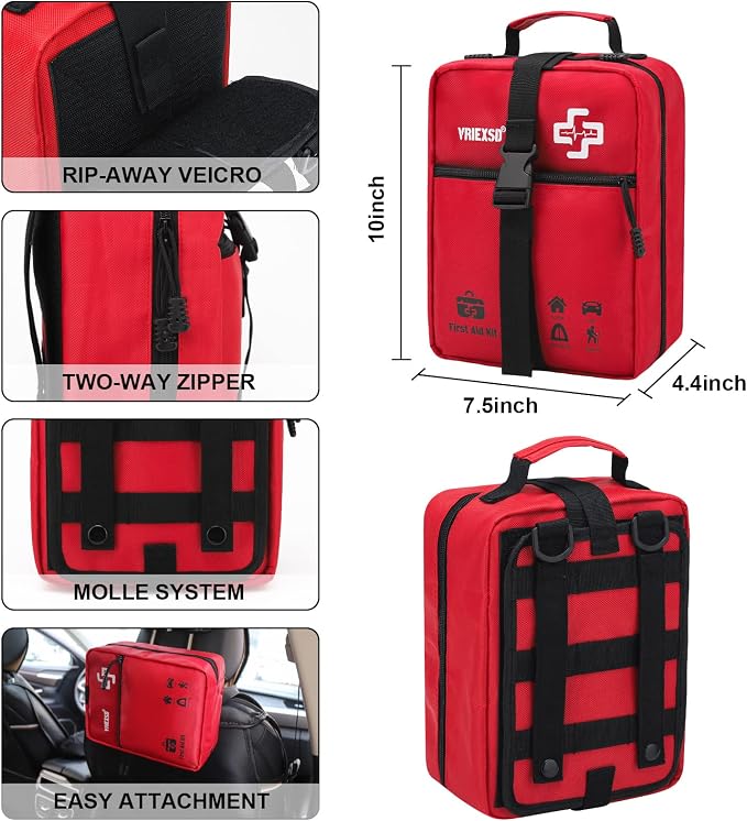 VRIEXSD 400 Piece Large First Aid Kit Premium Emergency Kits - Image 4