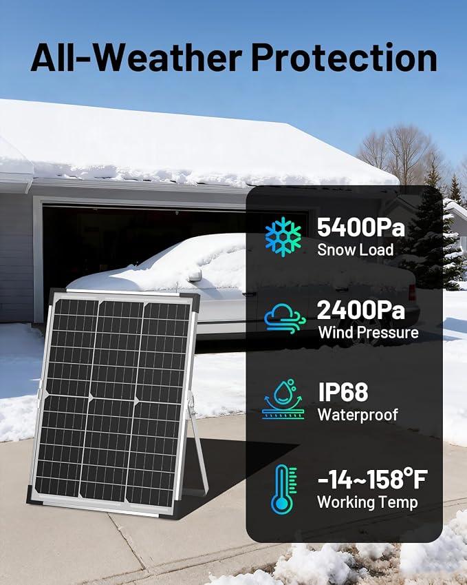 40W 12V Solar Trickle Charger, Waterproof Battery Maintainer - Image 8