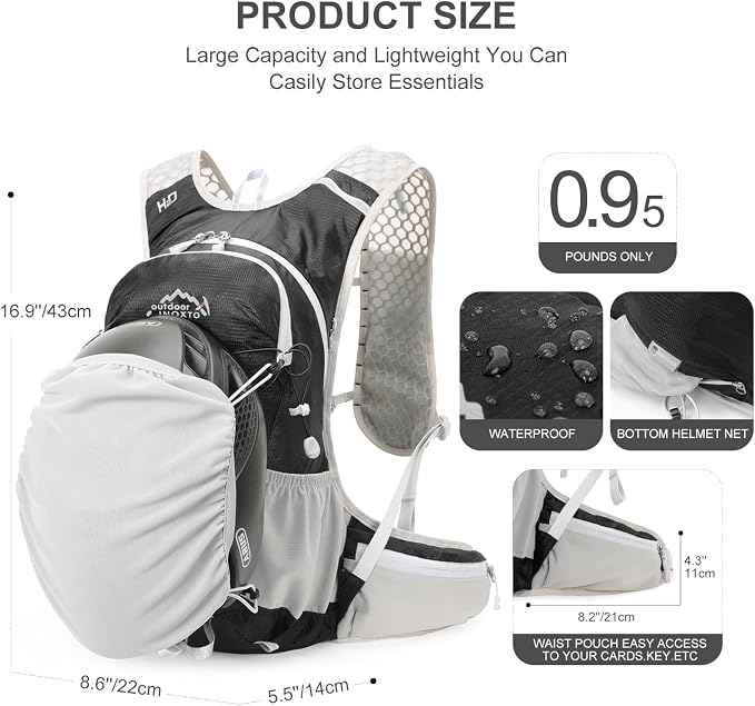 IX INOXTO Hydration Backpack, 18L Lightweight Hiking Backpack - Image 3