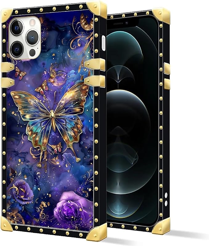 Compatible with iPhone 11 Pro Max Case, Glistening Golden Butterfly Vibrant - Image 2