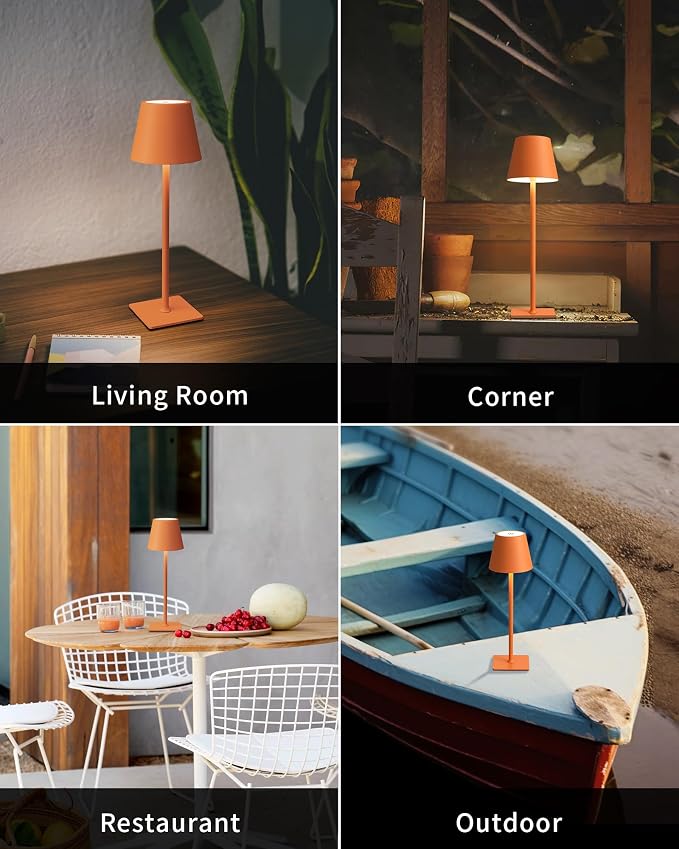 KDG 2 Pack Cordless Table Lamp, Portable LED Desk Lamp, 4000mAh Battery Operated - Image 6
