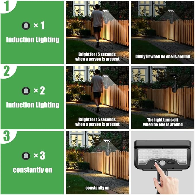 Clip On Solar Lights Outdoor | 92 LEDs 600LM Motion Sensor Lamp - Image 8