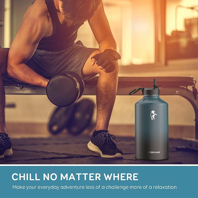 Coolflask 128 oz Gallon Water Bottle Insulated - Image 7