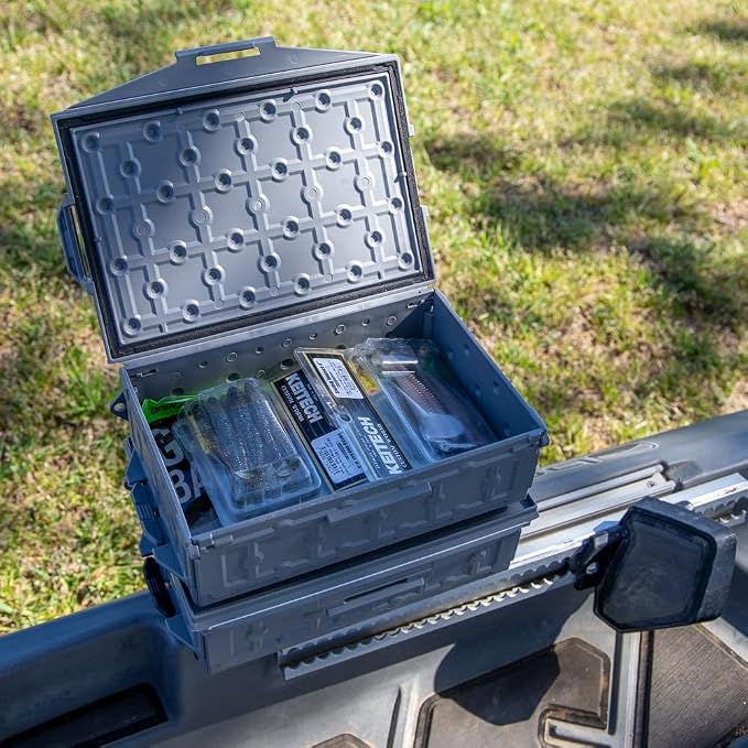 YakAttack TracPak Combo Kit – Battleship Grey | 2 Stackable Storage Boxes + - Image 8