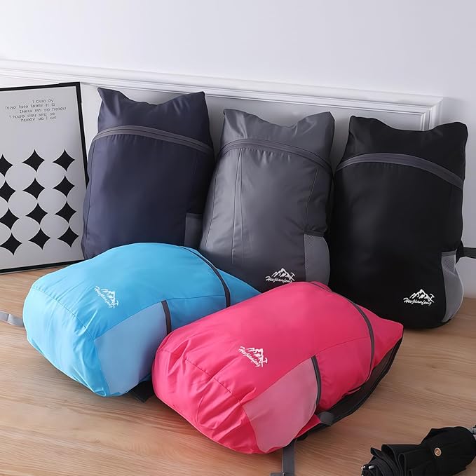 Ultra Lightweight Travel Foldable Backpack, Water Resistant Reusable Hiking - Image 6