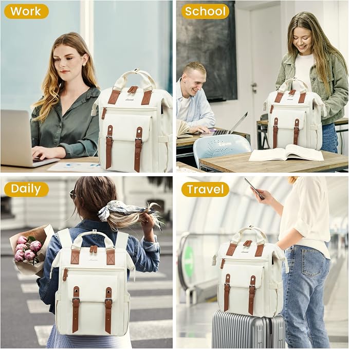 LOVEVOOK Laptop Backpack for Women Work Travel, Large Capacity Computer - Image 6