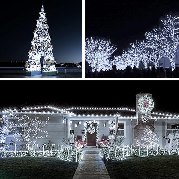 suddus 33ft 100 LED Outdoor String Lights, Led Twinkle Lights - Image 6