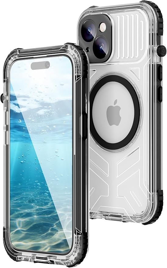 WIFORT for iPhone 15 Waterproof Case, 360 Full Body Sealed Protection Cover by WIFORT