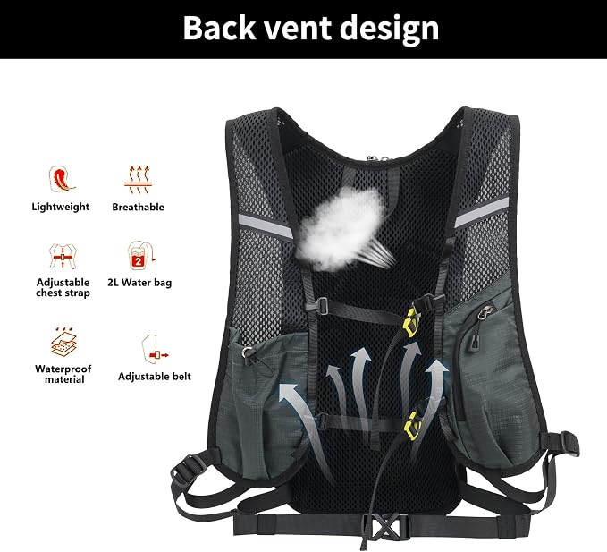 DOJUNS Hiking Backpack Lightweight Travel Backpack 20L Waterproof Hiking - Image 2