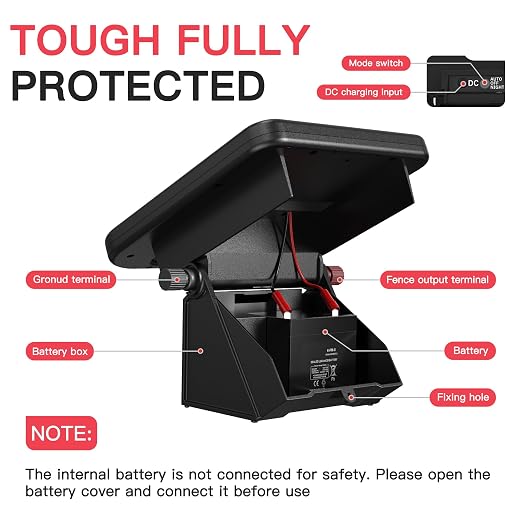 Solar Electric Fence Charger-0.11J-10 Miles, Maximum Output Voltage 8100V- - Image 6