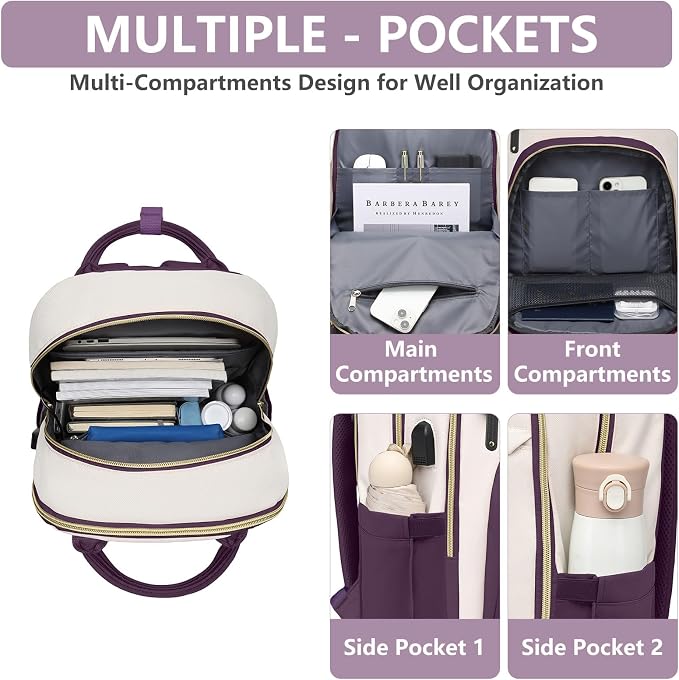 Laptop Backpack for Women Work Bag - Image 3