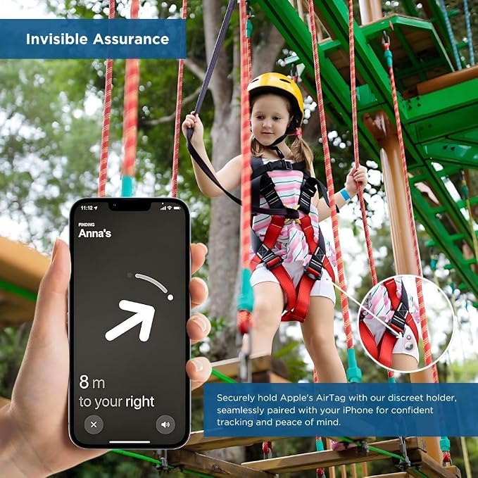 INFINITE ORBIT AirTag Holder for Kids – 2 Pack Anti-Removal Locking Case - Image 6