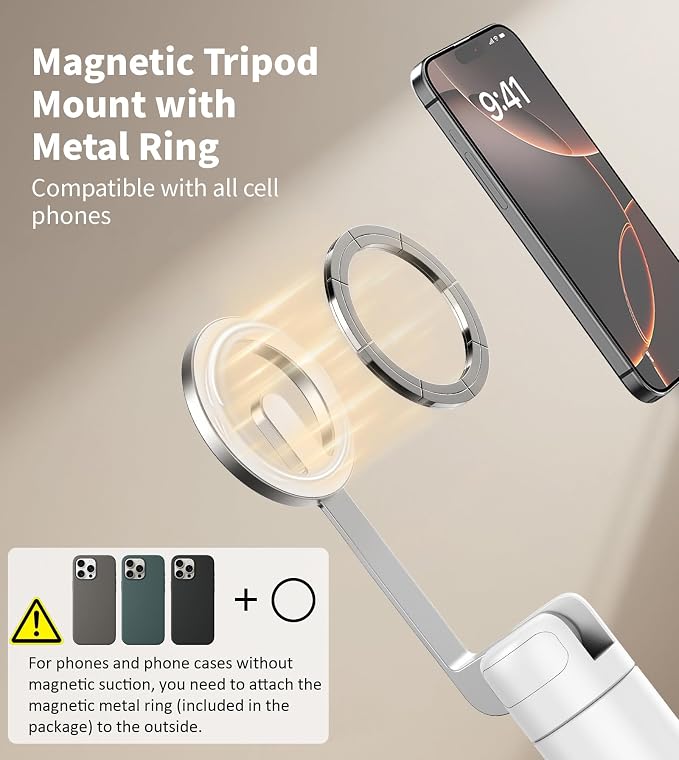 TONEOF 68" Magnetic Selfie Stick Tripod - Image 2
