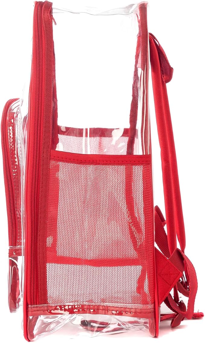 K-Cliffs Large Transparent Backpack Clear Heavy Duty School Bag Durable Student - Image 3