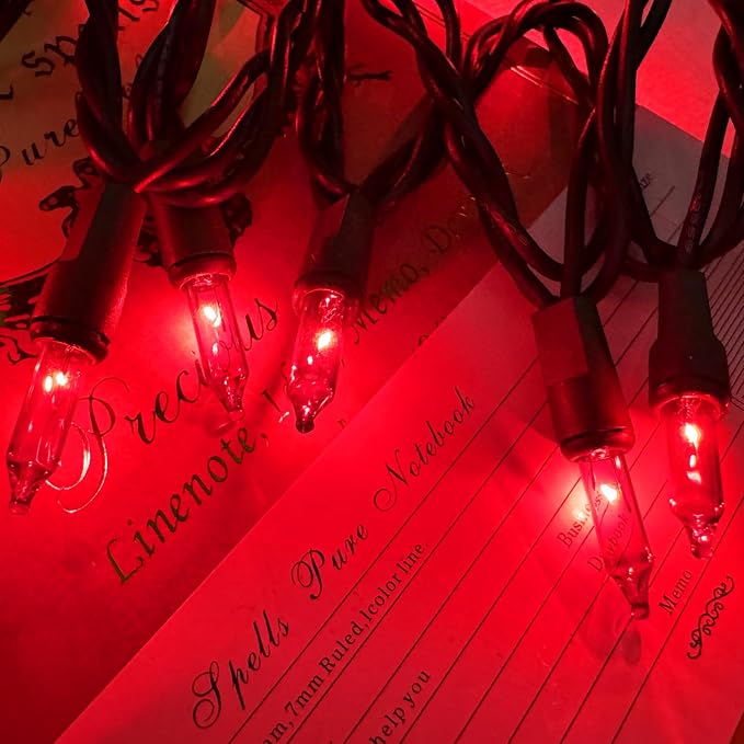 HISHINY Christmas Lights 100 Count Red Christmas Tree String Lights - Image 7