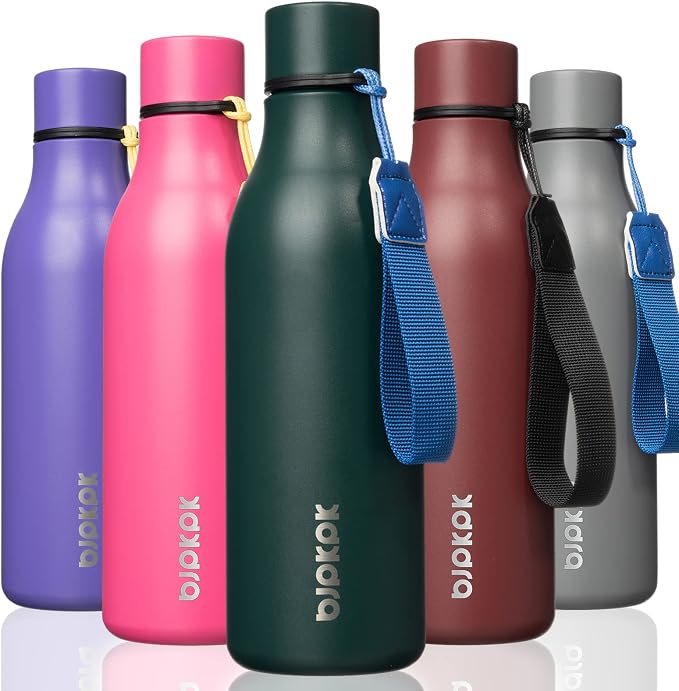 BJPKPK Insulated Water Bottles, 18 oz Stainless Steel Metal Water Bottle by BJPKPK