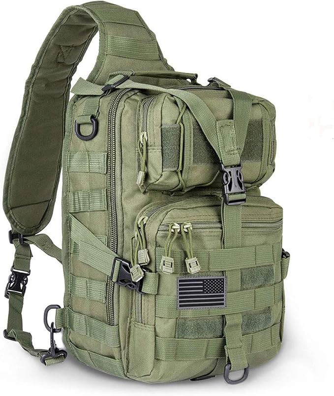hopopower Tactical Sling Bag, Sport Bag Military Rover Shoulder Backpack EDC by Hopopower