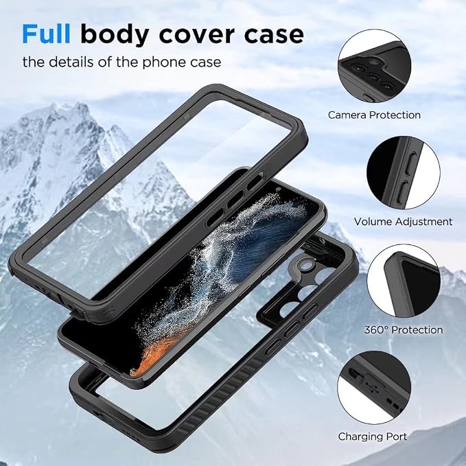 Lanenas for Samsung Galaxy S22 Case, Waterproof Case - Image 2