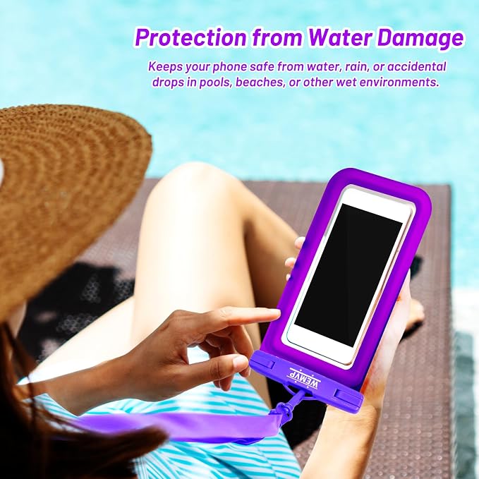 Personalized Initial Waterproof Phone Pouch Case - Image 7