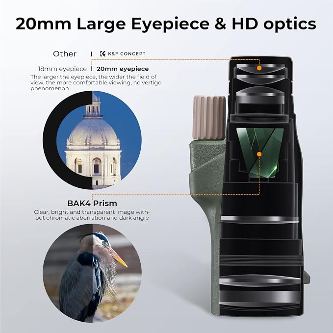 K&F Concept® 12X50 Monocular Telescope - Image 2