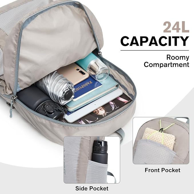 G4Free 24L Lightweight Packable Hiking Backpack Small Sport Travel Daypack - Image 6