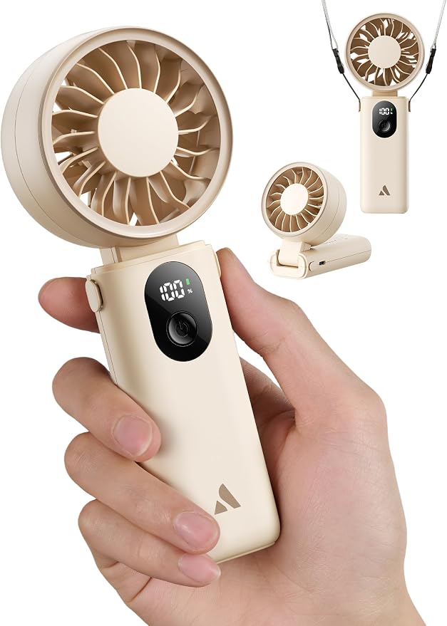Aecooly Mighty Portable Handheld Fan | 20H Max Cooling Time | 3 Flexible Modes by Aecooly