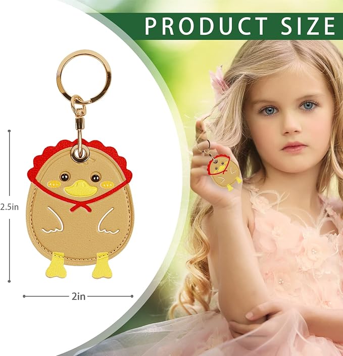 Leather Keychain Case Holder Compatible - Image 2