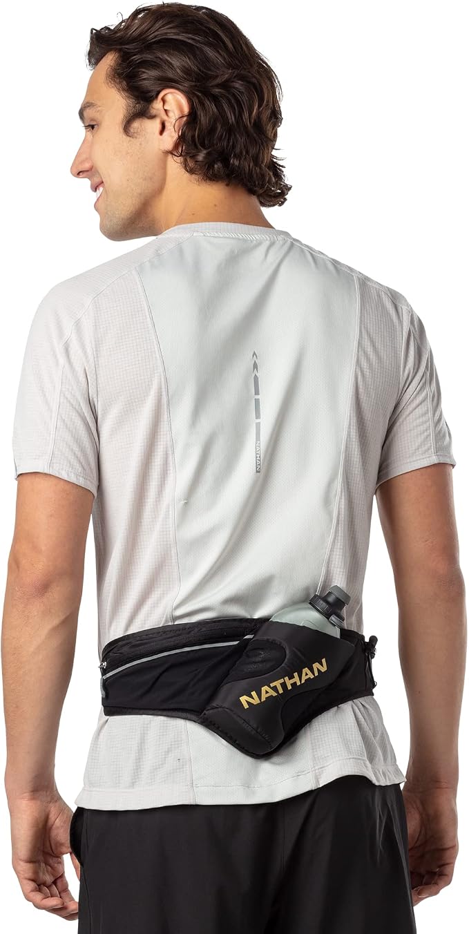 Nathan Peak Running Hydration Waist Pack Belt w/ Speed Draw Flask Water Bottle - Image 3
