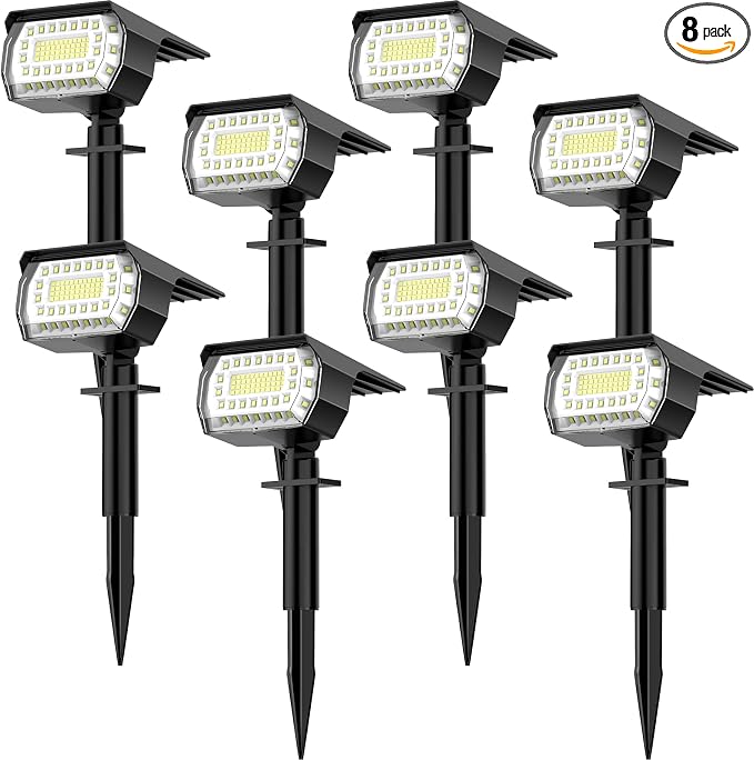 LANSOW Solar Spot Lights Outdoor, 2-in-1 Solar Landscape Spotlights, 3 Modes by LANSOW