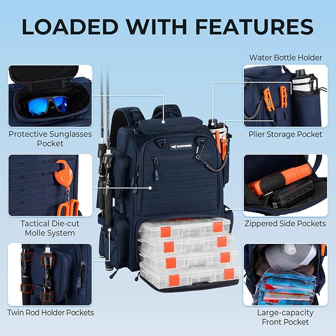 KastKing Bait Boss Fishing Tackle Backpack - Image 3