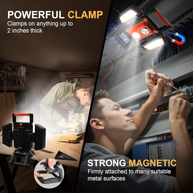 Tresda 4000LM LED Work Light Rechargeable - Image 3
