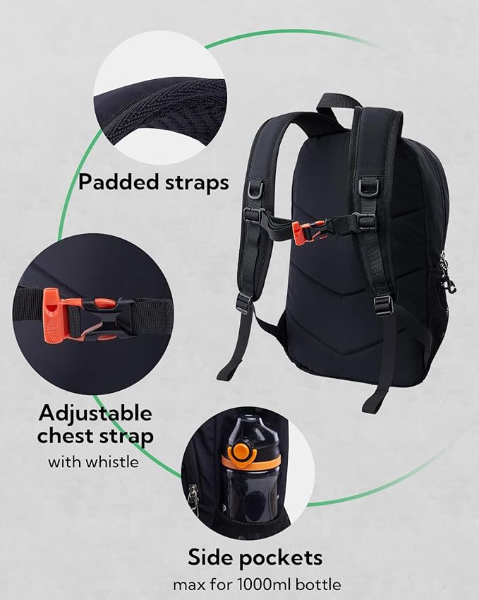 WATERFLY 12L Small Hiking Backpack: Day Pack Lightweight Travel Bag Camping - Image 4