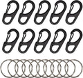 SWATOM Small Mini Carabiner Clip Tiny Spring Snap Hook Keychains Micro by SWATOM